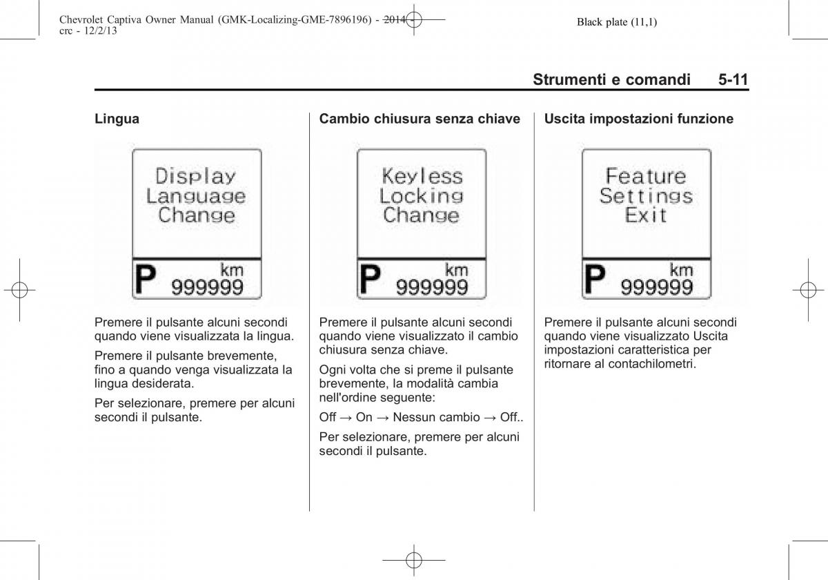 Chevrolet Captiva manuale del proprietario / page 95