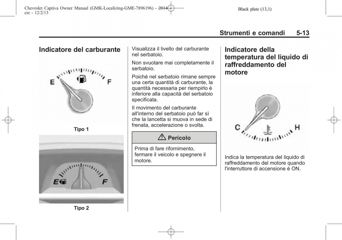 Chevrolet Captiva manuale del proprietario / page 97