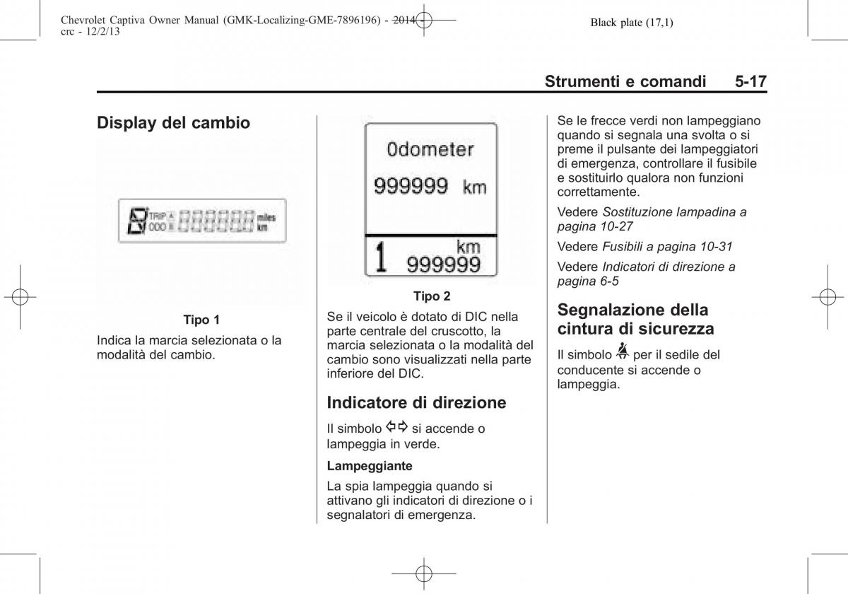 Chevrolet Captiva manuale del proprietario / page 101