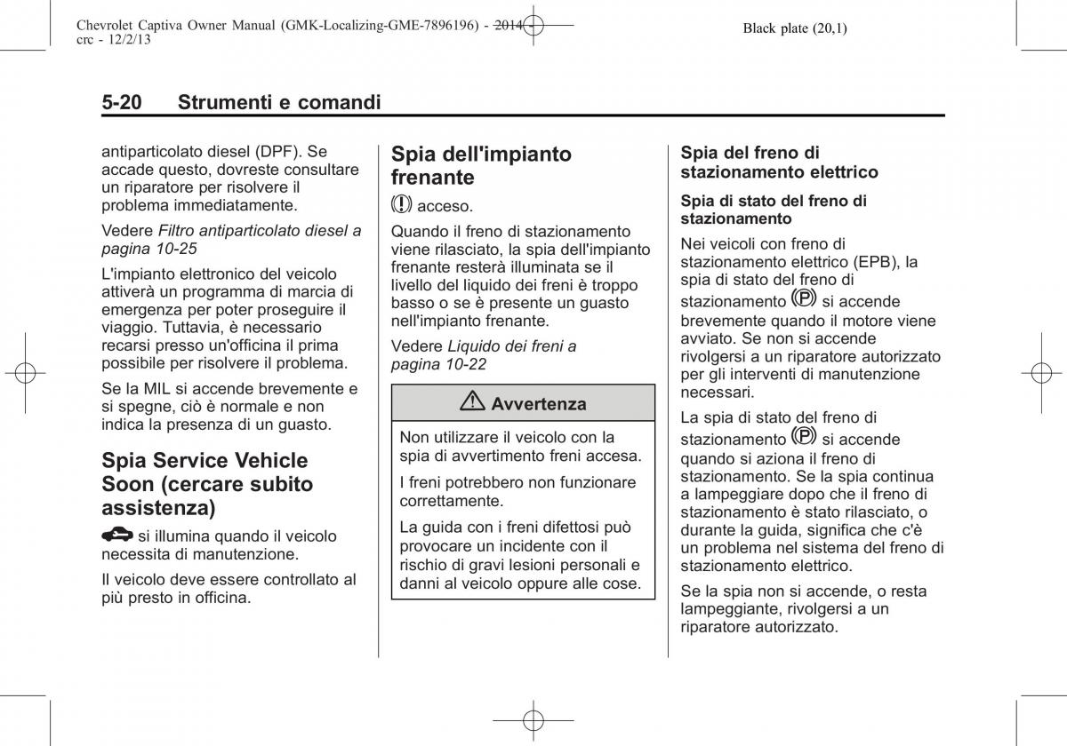 Chevrolet Captiva manuale del proprietario / page 104