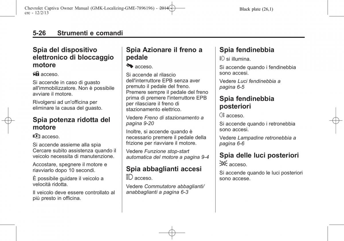 Chevrolet Captiva manuale del proprietario / page 110