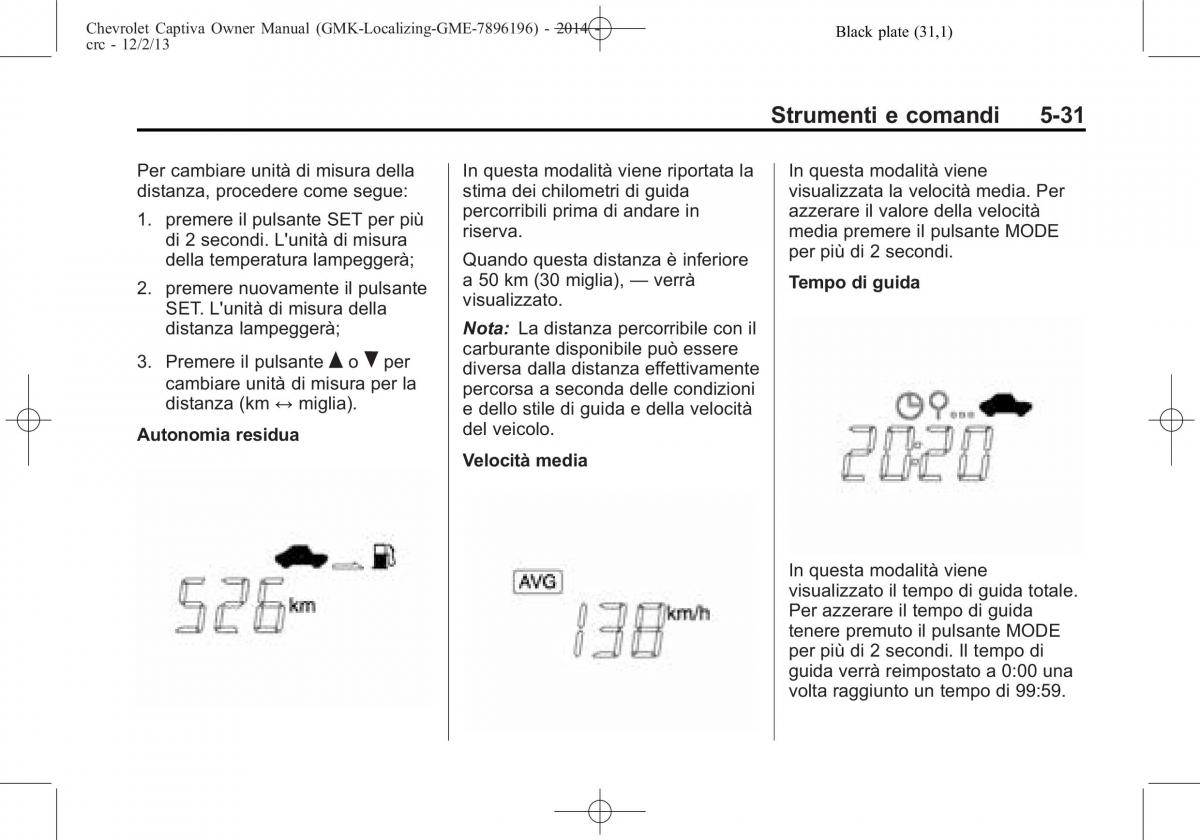 Chevrolet Captiva manuale del proprietario / page 115