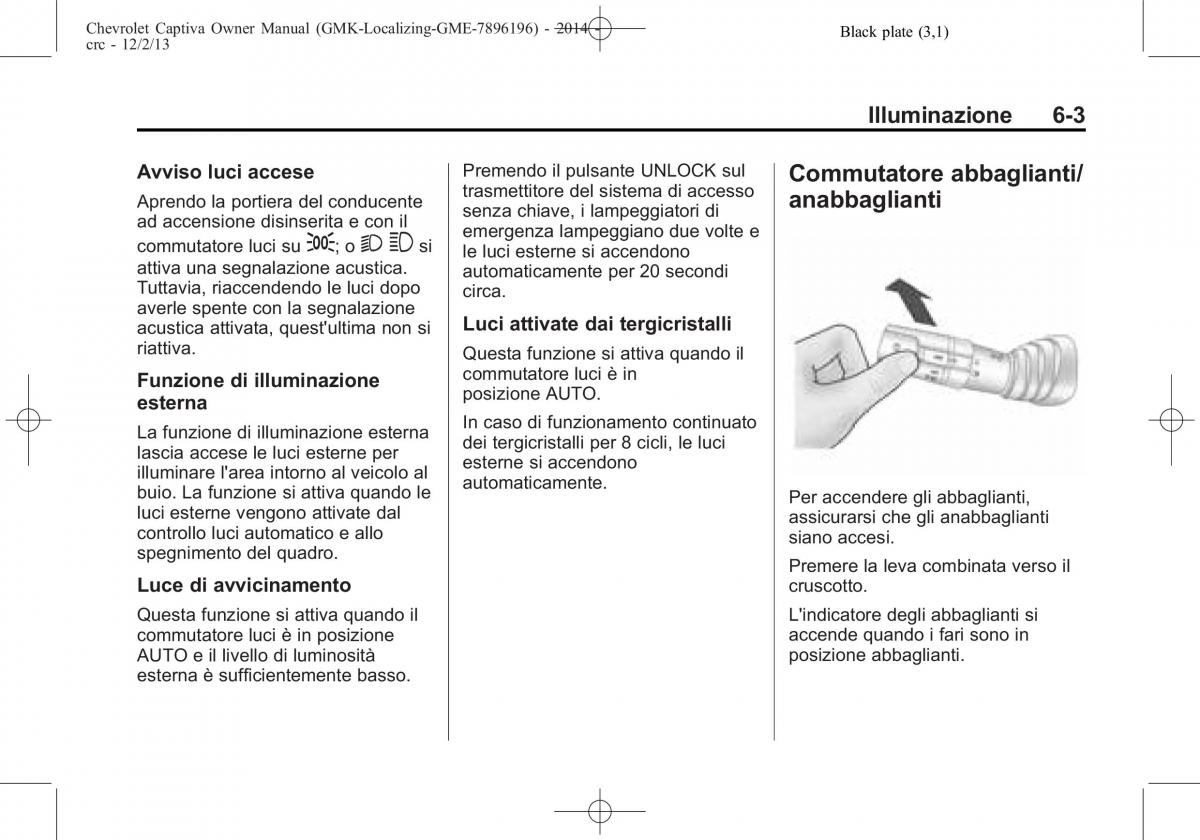 Chevrolet Captiva manuale del proprietario / page 121