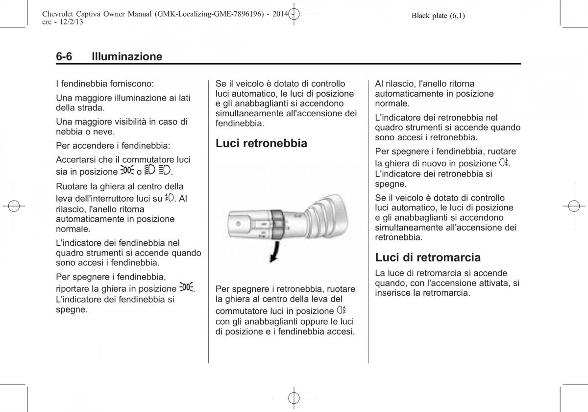 Chevrolet Captiva manuale del proprietario / page 124