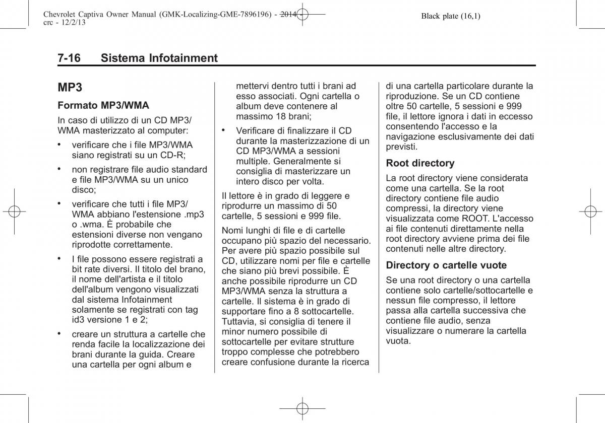 Chevrolet Captiva manuale del proprietario / page 144