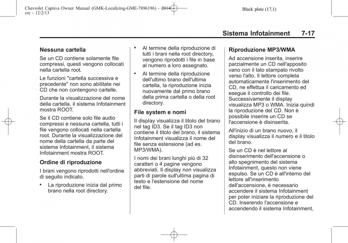 Chevrolet Captiva manuale del proprietario / page 145