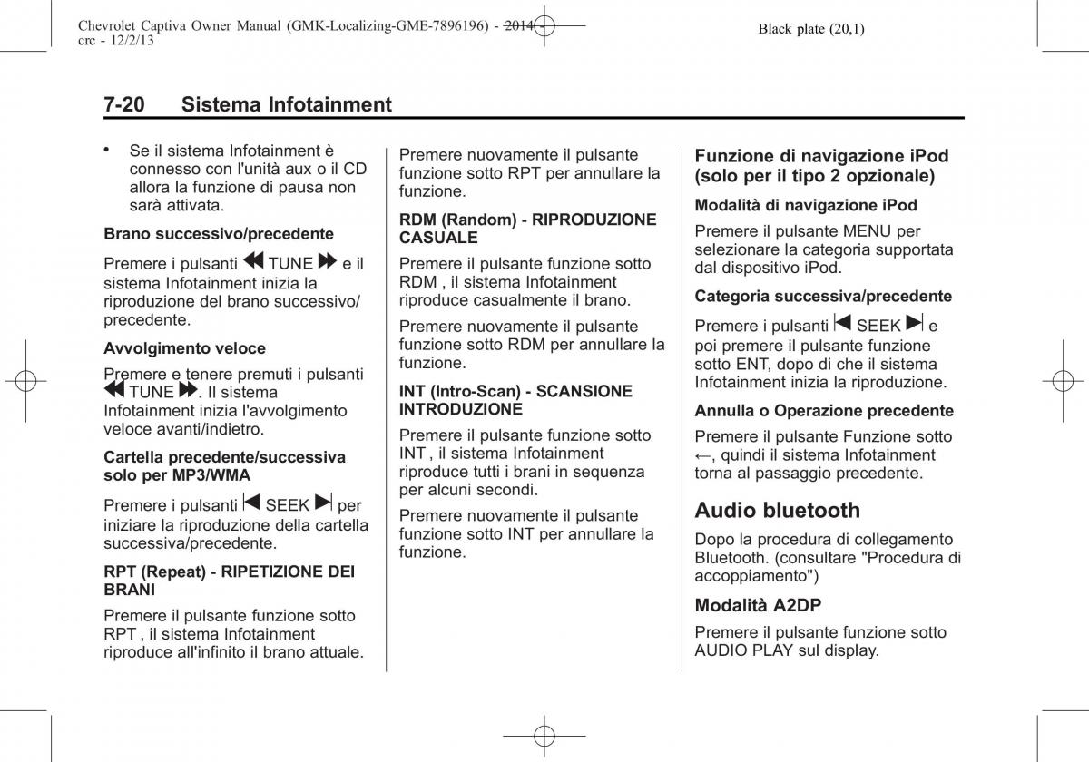 Chevrolet Captiva manuale del proprietario / page 148