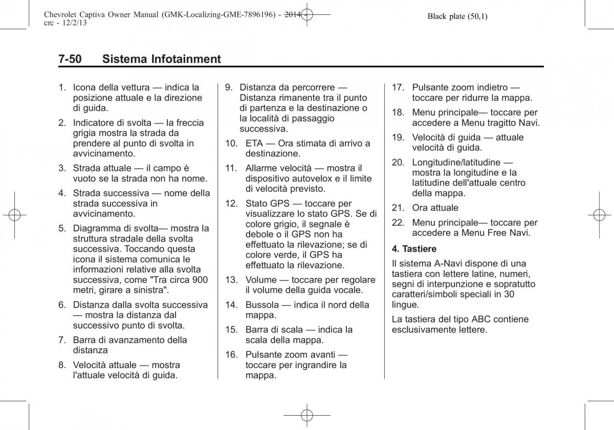 Chevrolet Captiva manuale del proprietario / page 178