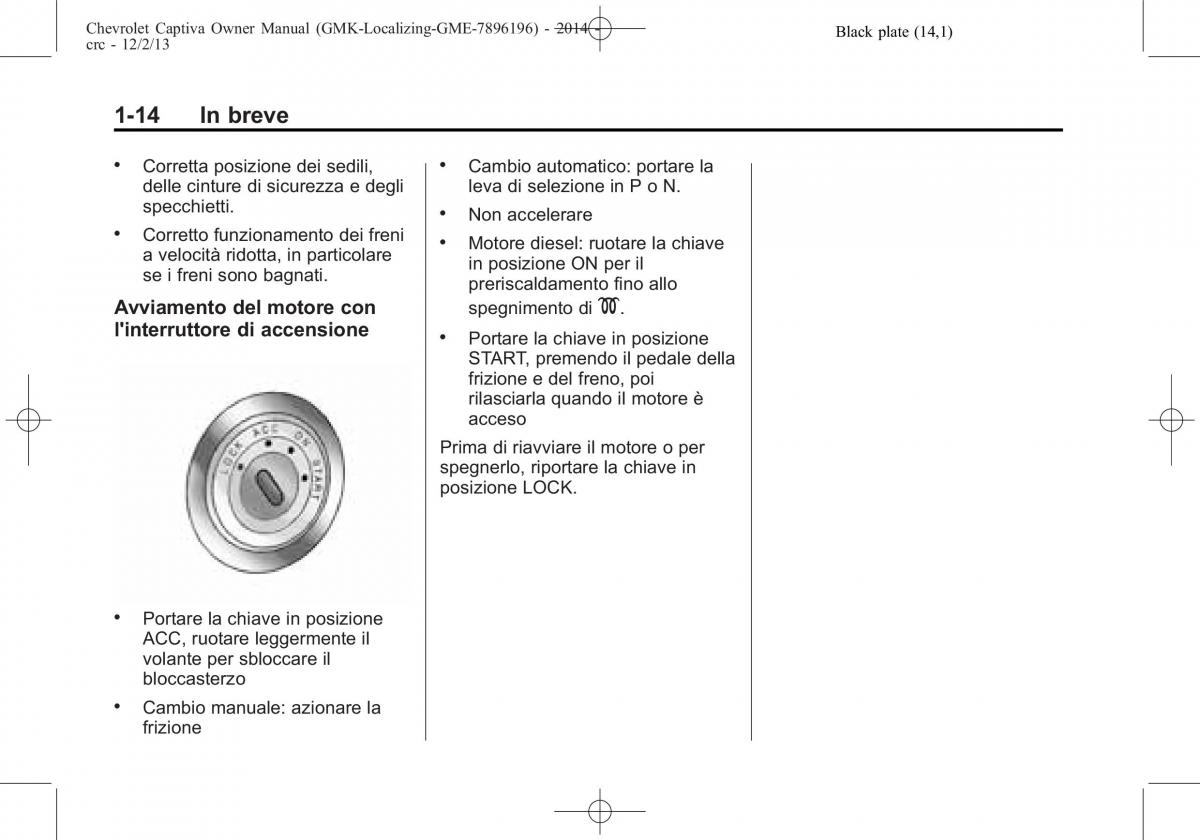 Chevrolet Captiva manuale del proprietario / page 18