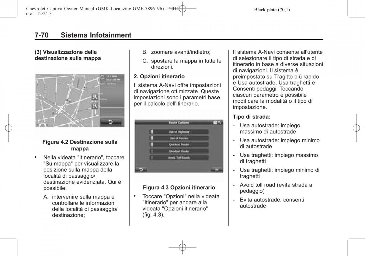 Chevrolet Captiva manuale del proprietario / page 198