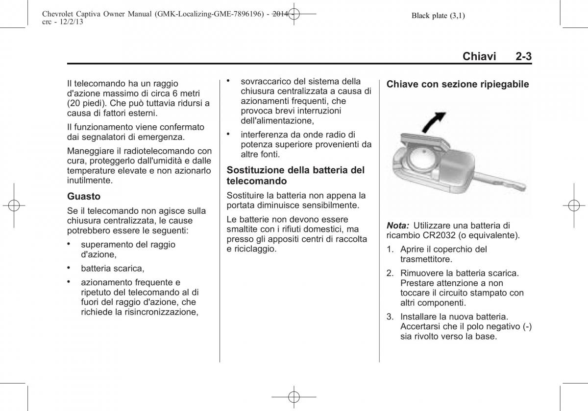 Chevrolet Captiva manuale del proprietario / page 21