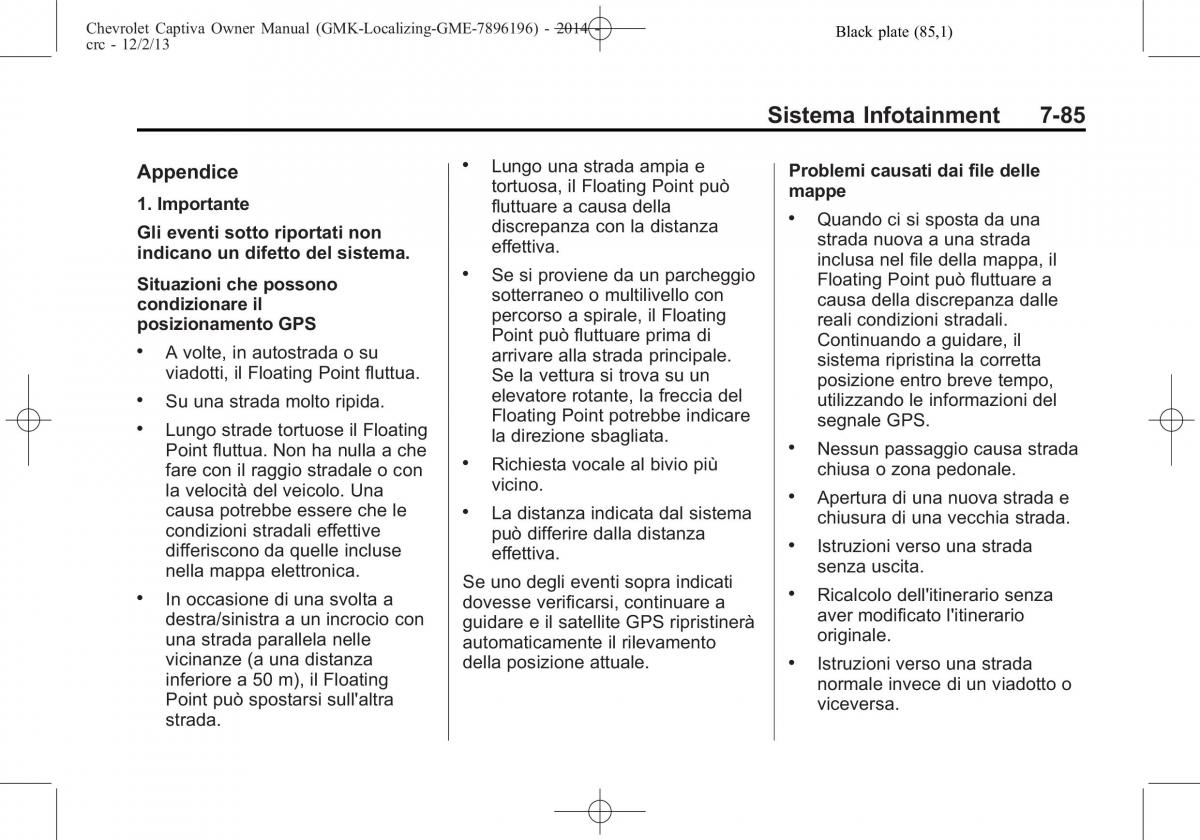 Chevrolet Captiva manuale del proprietario / page 213