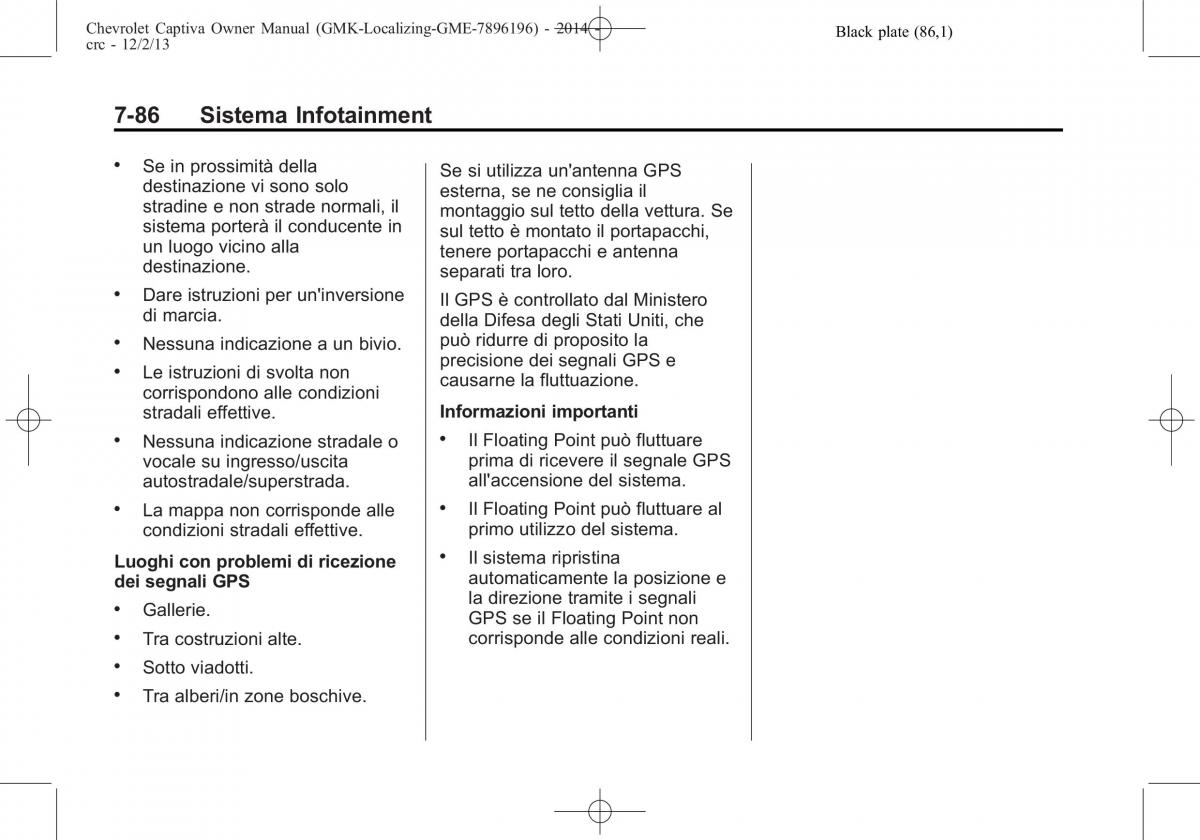 Chevrolet Captiva manuale del proprietario / page 214