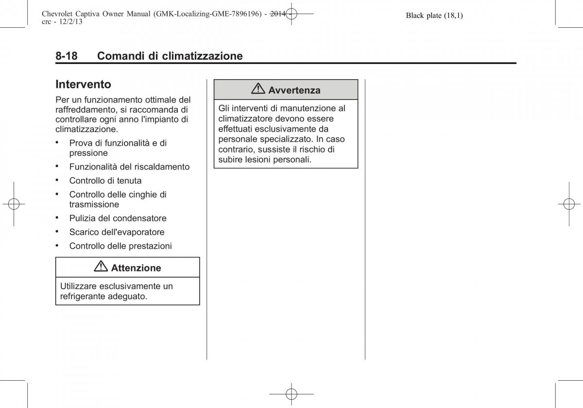 Chevrolet Captiva manuale del proprietario / page 238