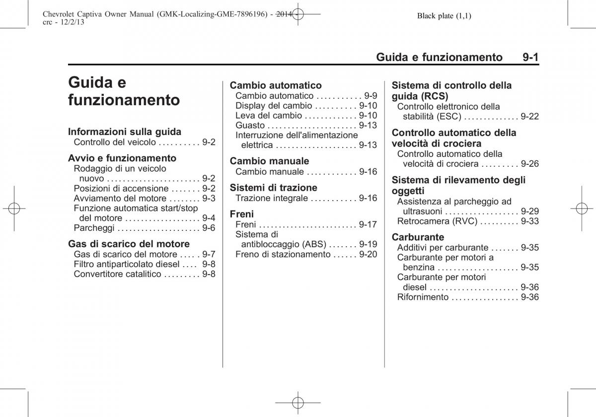 Chevrolet Captiva manuale del proprietario / page 239