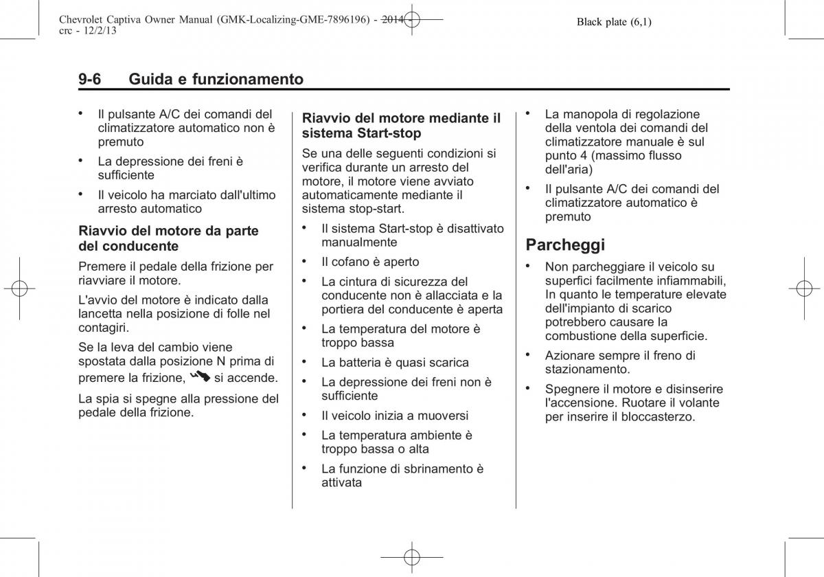 Chevrolet Captiva manuale del proprietario / page 244