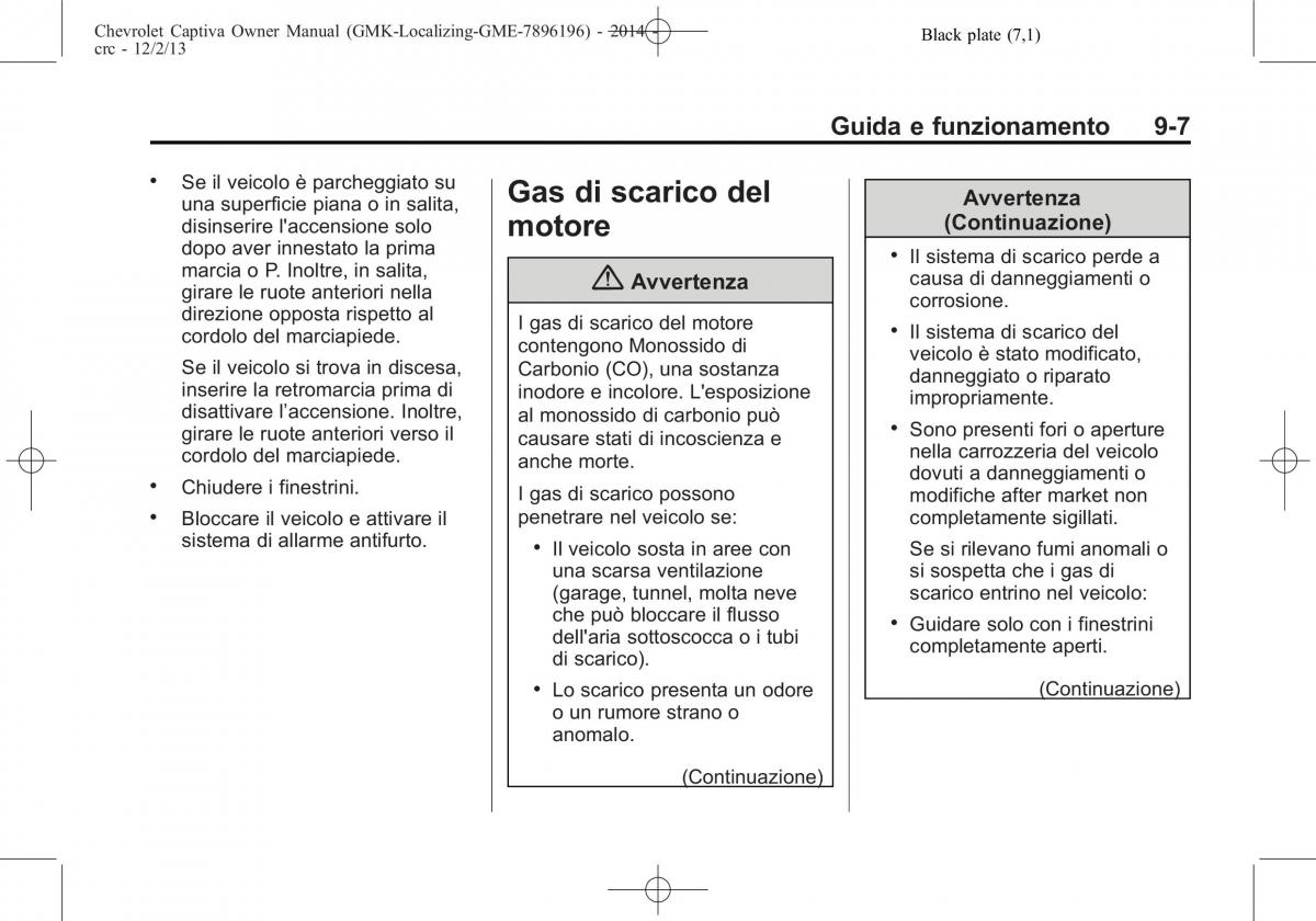 Chevrolet Captiva manuale del proprietario / page 245