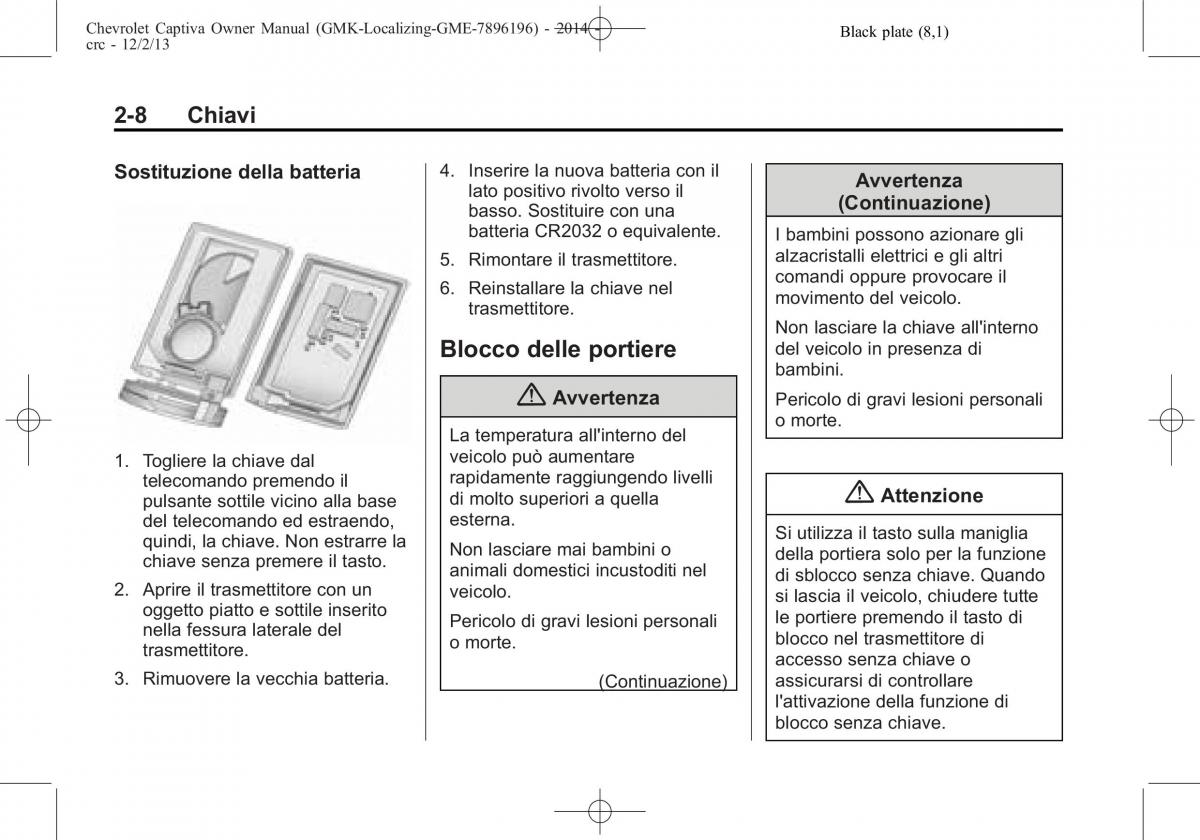 Chevrolet Captiva manuale del proprietario / page 26