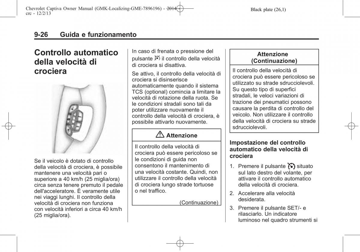 Chevrolet Captiva manuale del proprietario / page 264