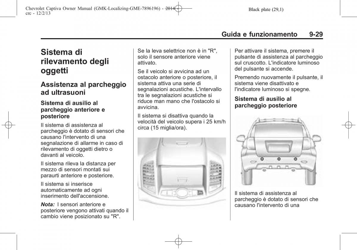 Chevrolet Captiva manuale del proprietario / page 267