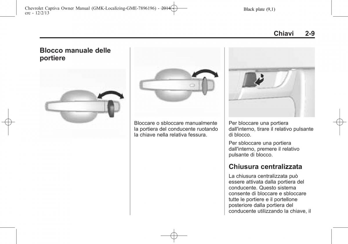 Chevrolet Captiva manuale del proprietario / page 27