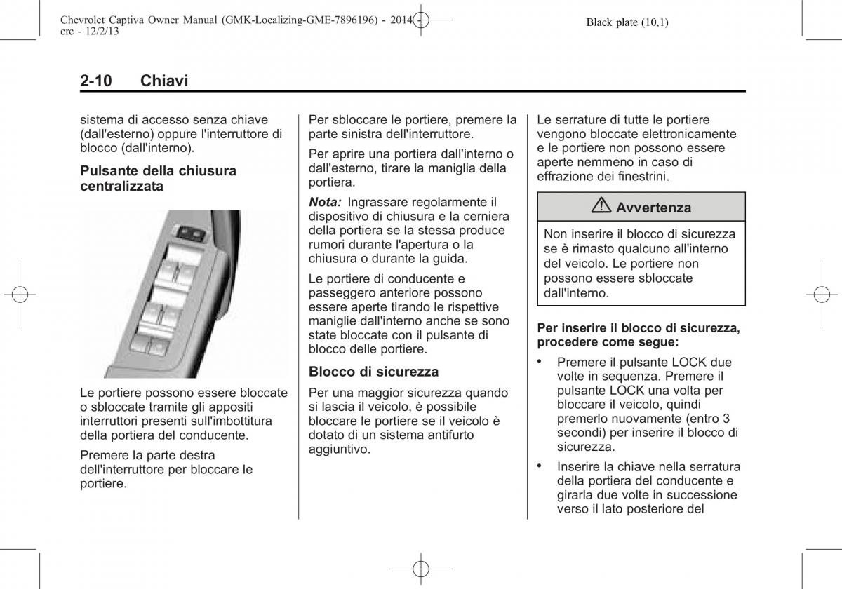 Chevrolet Captiva manuale del proprietario / page 28