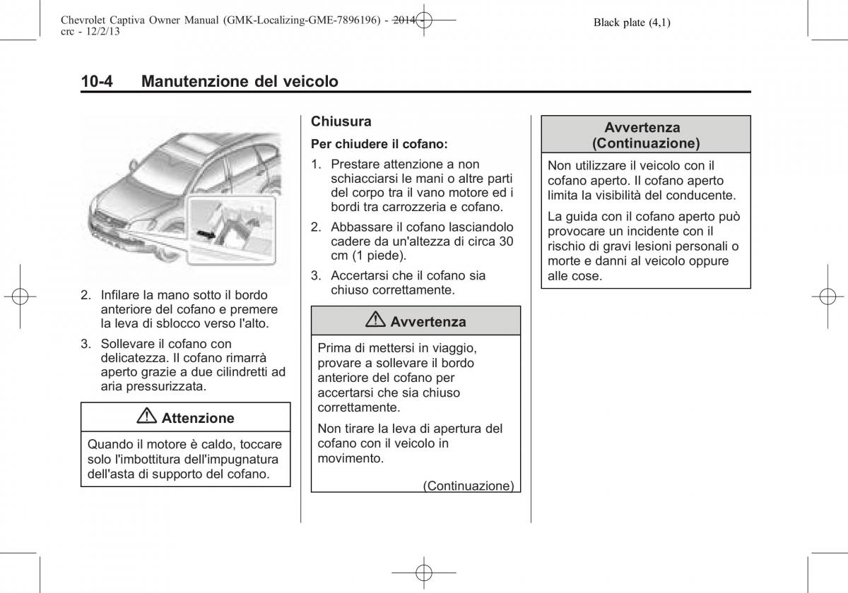 Chevrolet Captiva manuale del proprietario / page 280