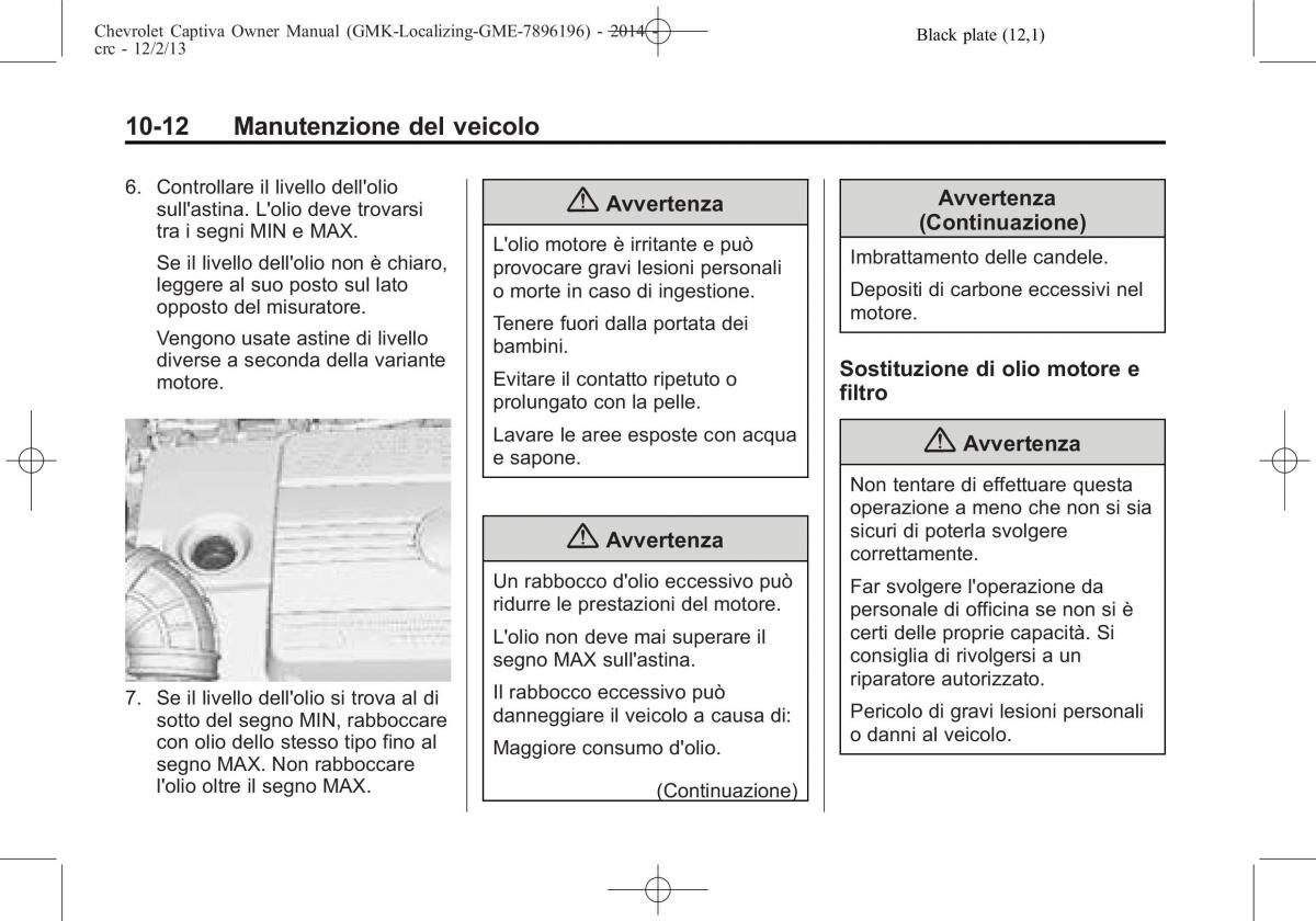 Chevrolet Captiva manuale del proprietario / page 288