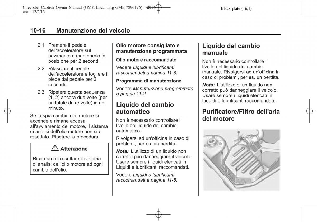 Chevrolet Captiva manuale del proprietario / page 292