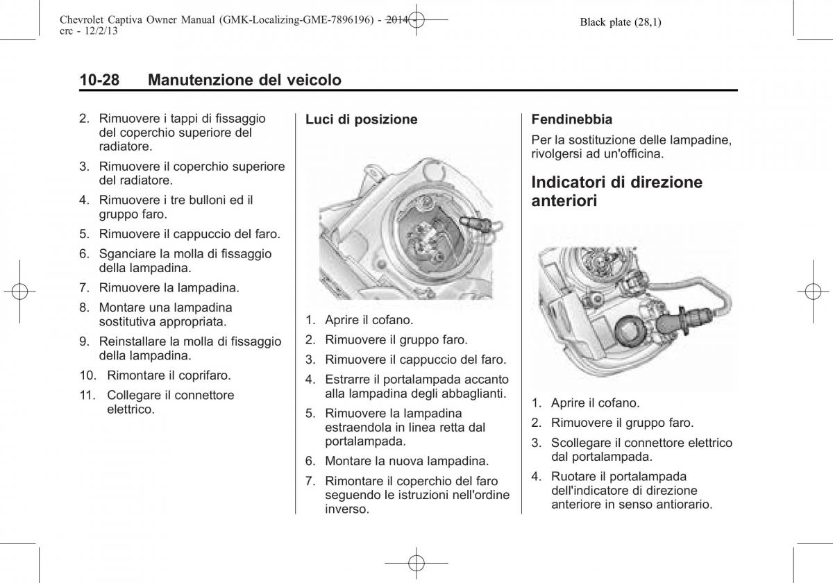 Chevrolet Captiva manuale del proprietario / page 304