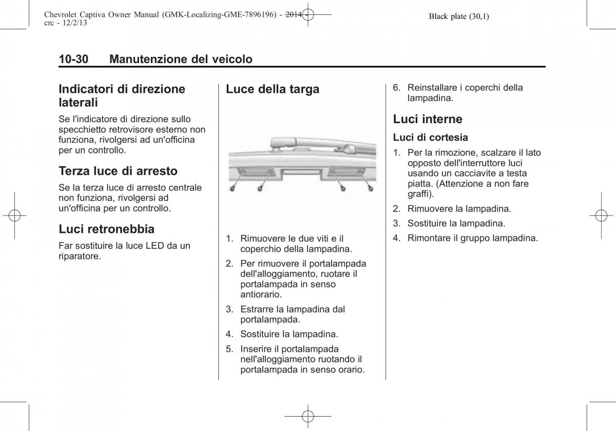 Chevrolet Captiva manuale del proprietario / page 306