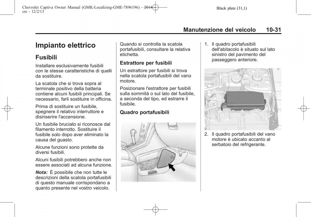 Chevrolet Captiva manuale del proprietario / page 307