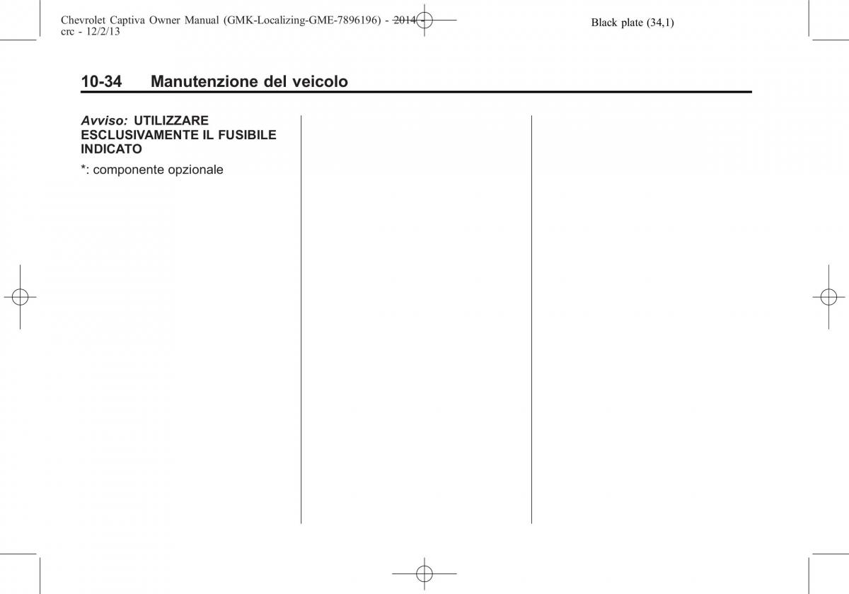 Chevrolet Captiva manuale del proprietario / page 310