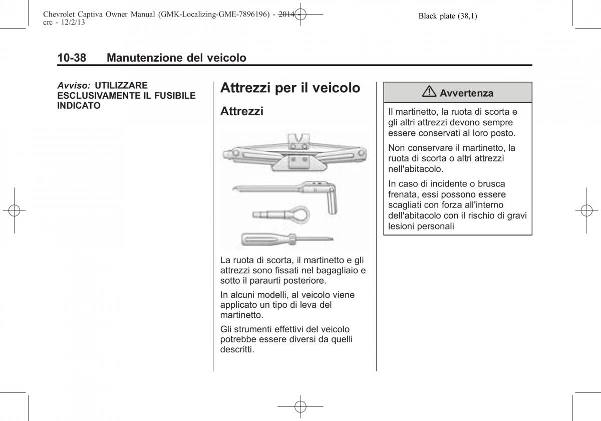 Chevrolet Captiva manuale del proprietario / page 314