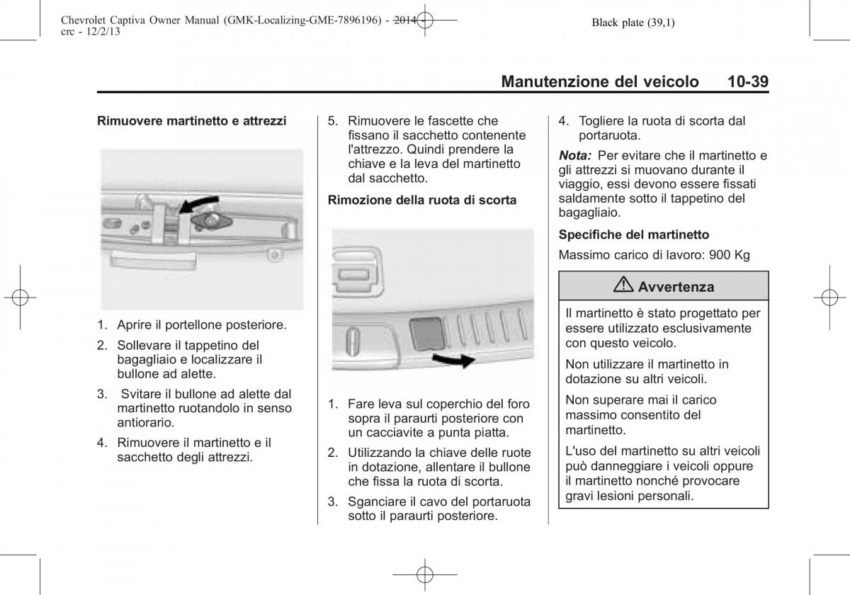 Chevrolet Captiva manuale del proprietario / page 315