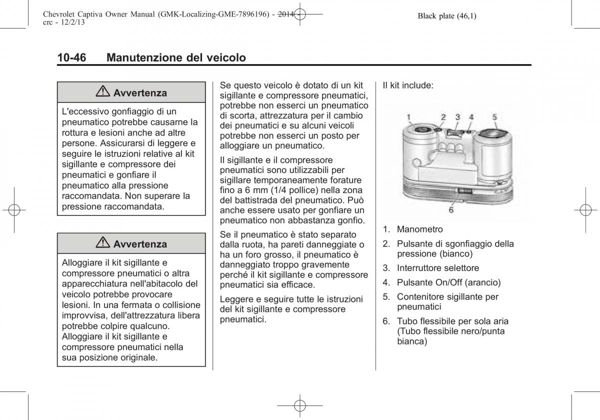 Chevrolet Captiva manuale del proprietario / page 322