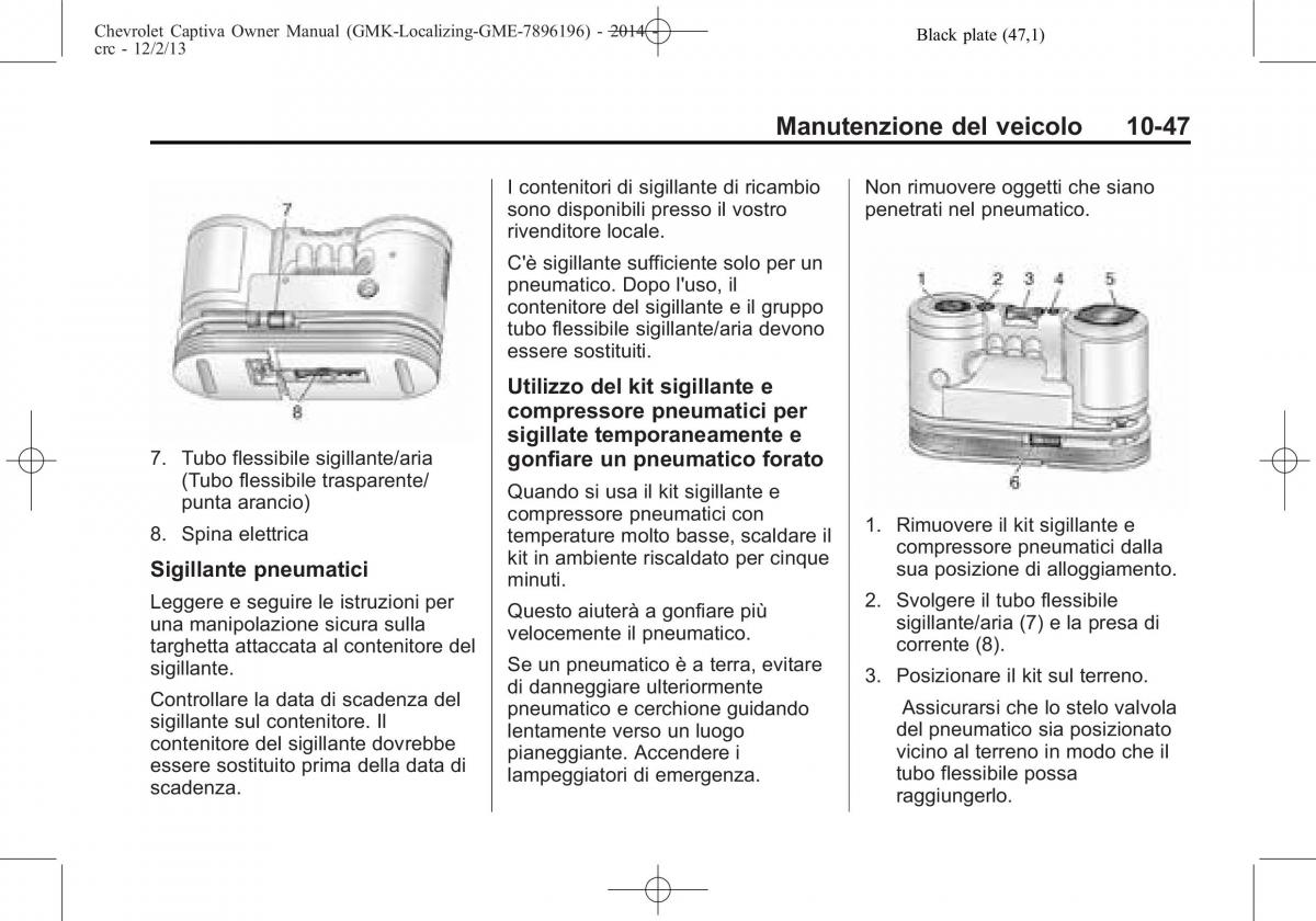 Chevrolet Captiva manuale del proprietario / page 323