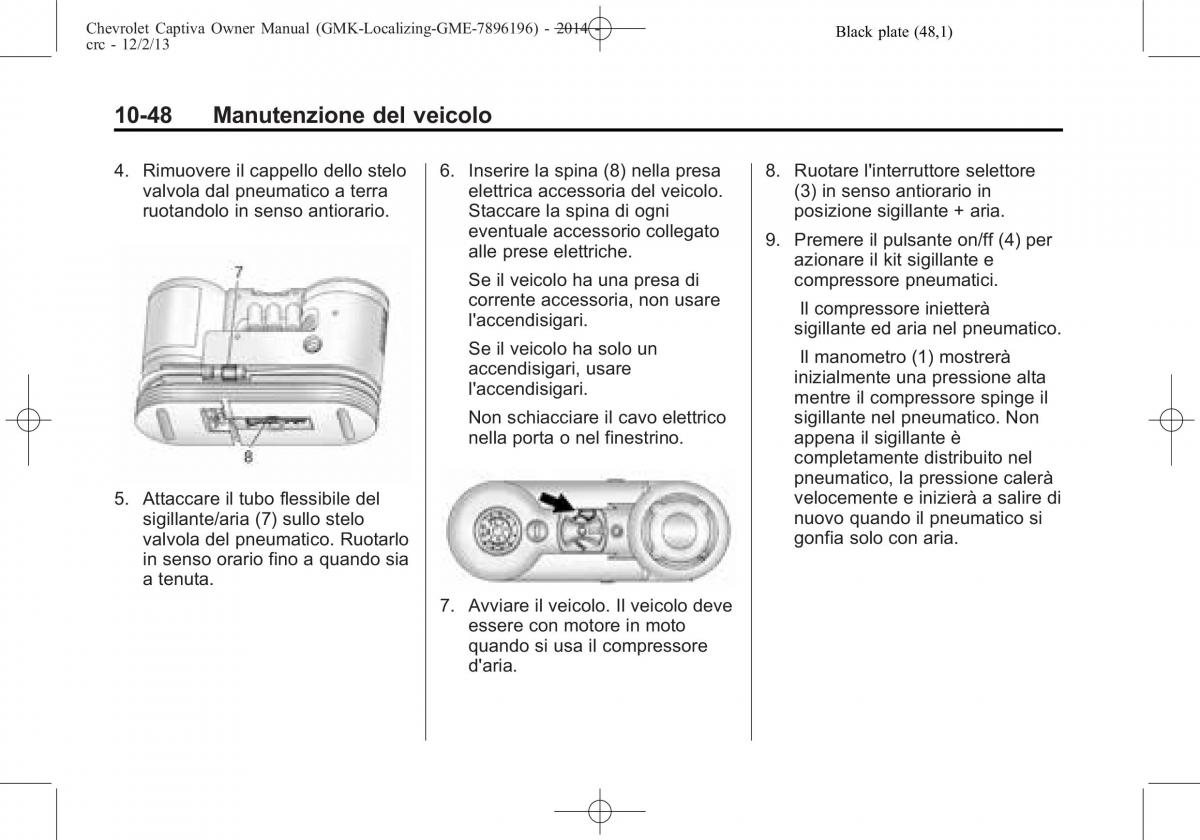 Chevrolet Captiva manuale del proprietario / page 324