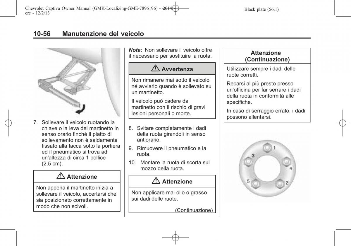 Chevrolet Captiva manuale del proprietario / page 332