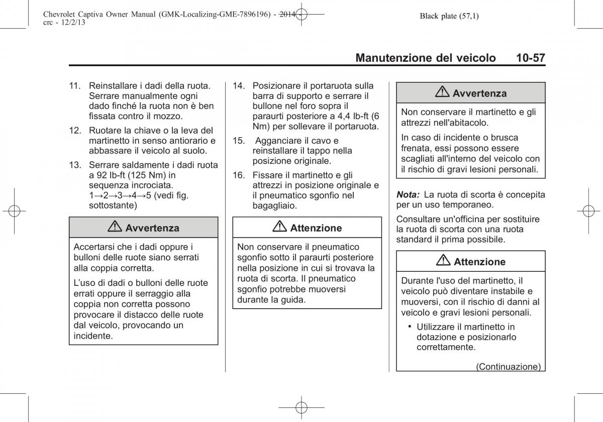 Chevrolet Captiva manuale del proprietario / page 333