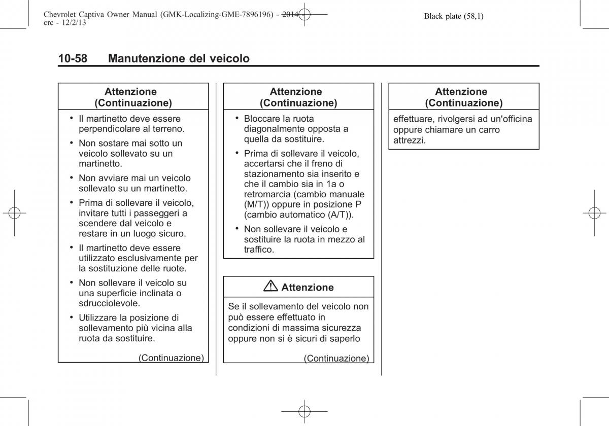 Chevrolet Captiva manuale del proprietario / page 334