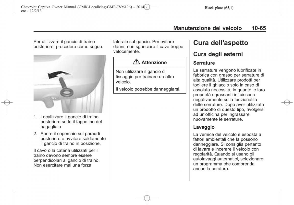 Chevrolet Captiva manuale del proprietario / page 341