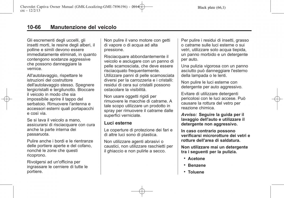 Chevrolet Captiva manuale del proprietario / page 342