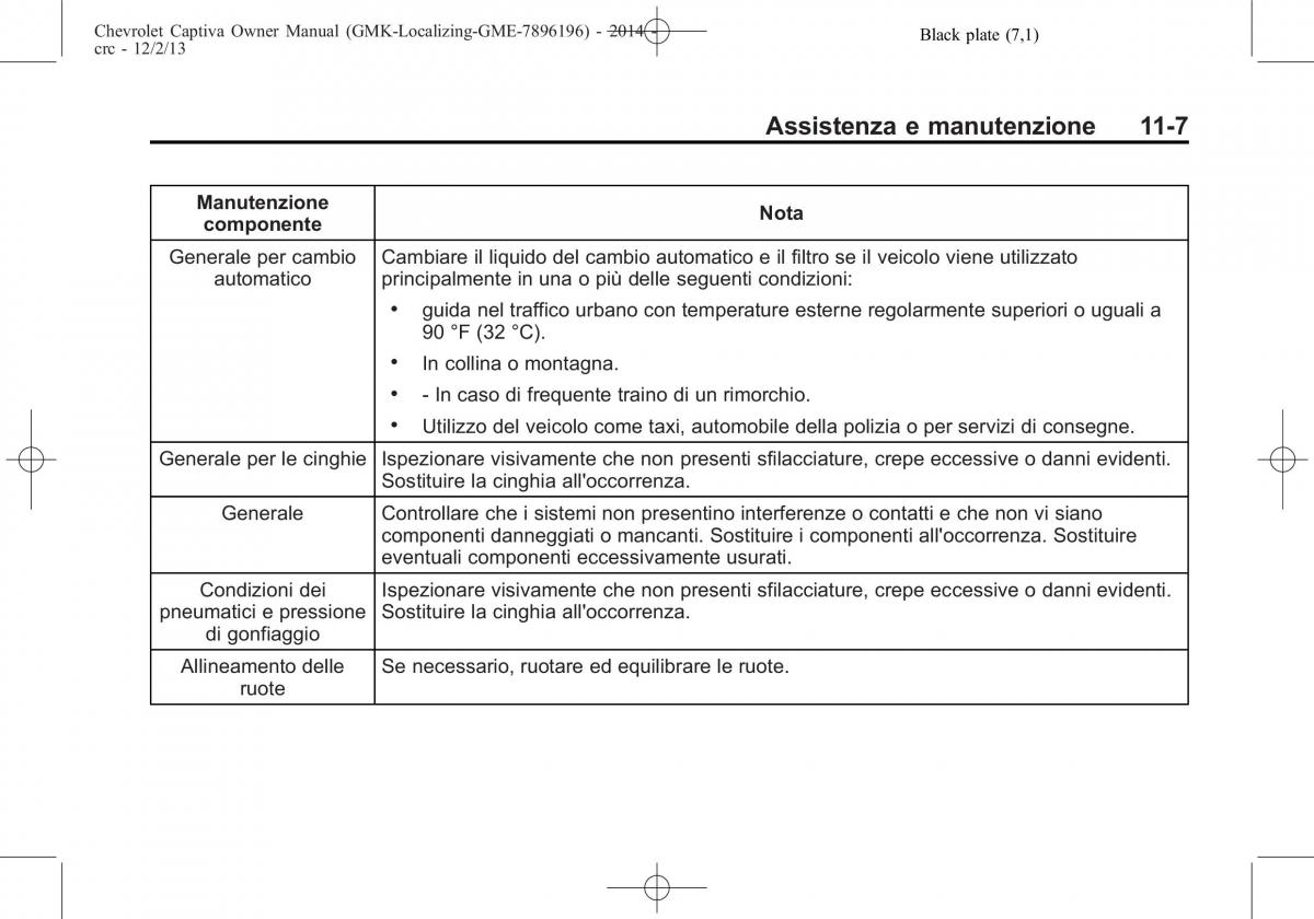 Chevrolet Captiva manuale del proprietario / page 351