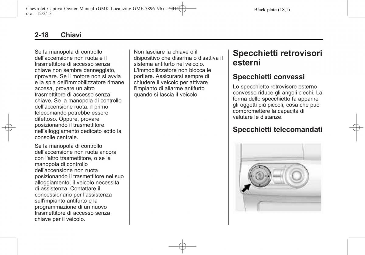 Chevrolet Captiva manuale del proprietario / page 36