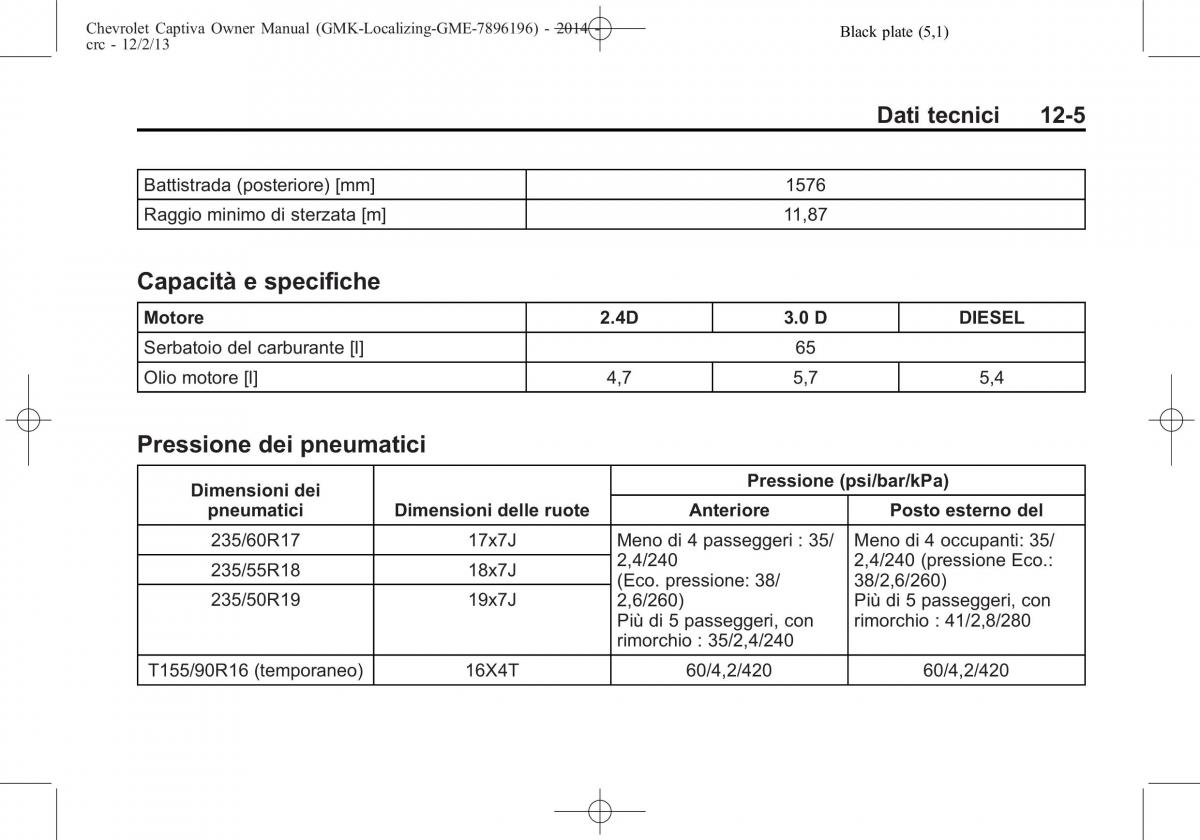 Chevrolet Captiva manuale del proprietario / page 361