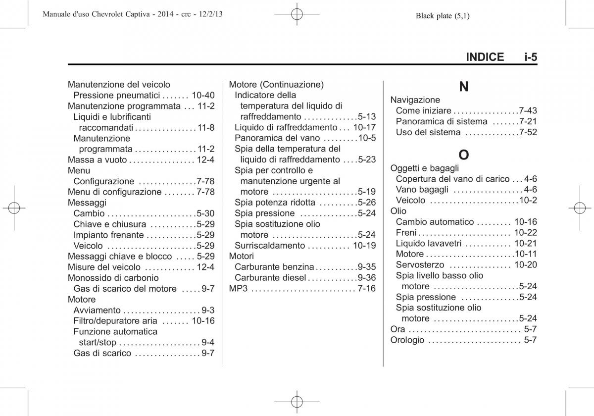 Chevrolet Captiva manuale del proprietario / page 369