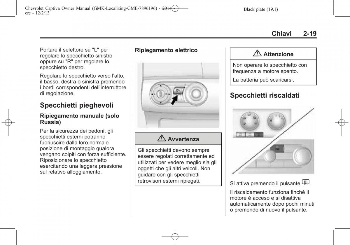 Chevrolet Captiva manuale del proprietario / page 37