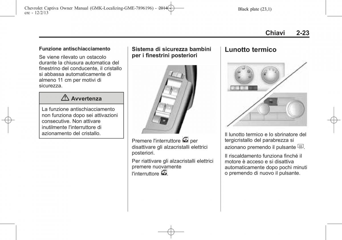 Chevrolet Captiva manuale del proprietario / page 41