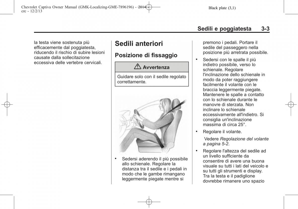 Chevrolet Captiva manuale del proprietario / page 47